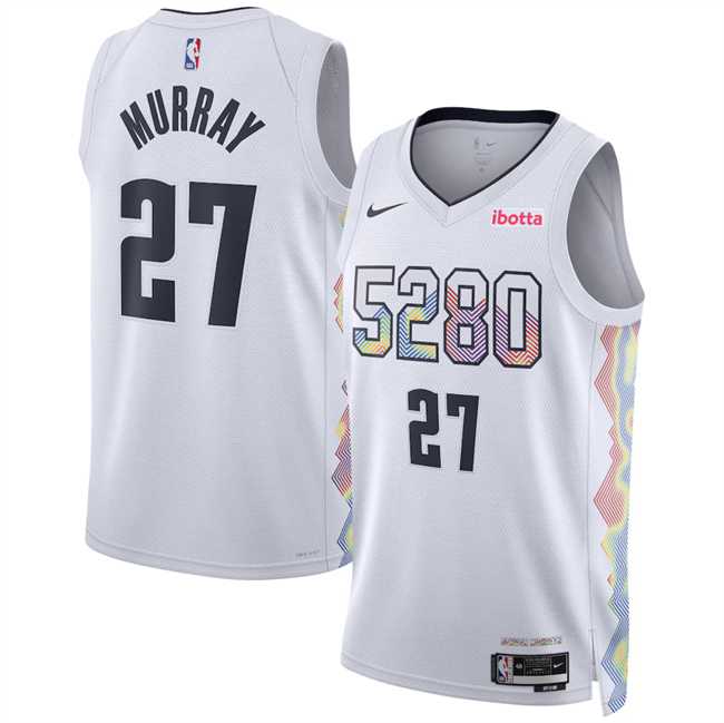 Men's Denver Nuggets #27 Jamal Murray White 2024-25 City Edition Stitched Jersey Dzhi,We sell and wholesale Men's Denver Nuggets #27 Jamal Murray White 2024-25 City Edition Stitched Jersey Dzhi on line form chian!